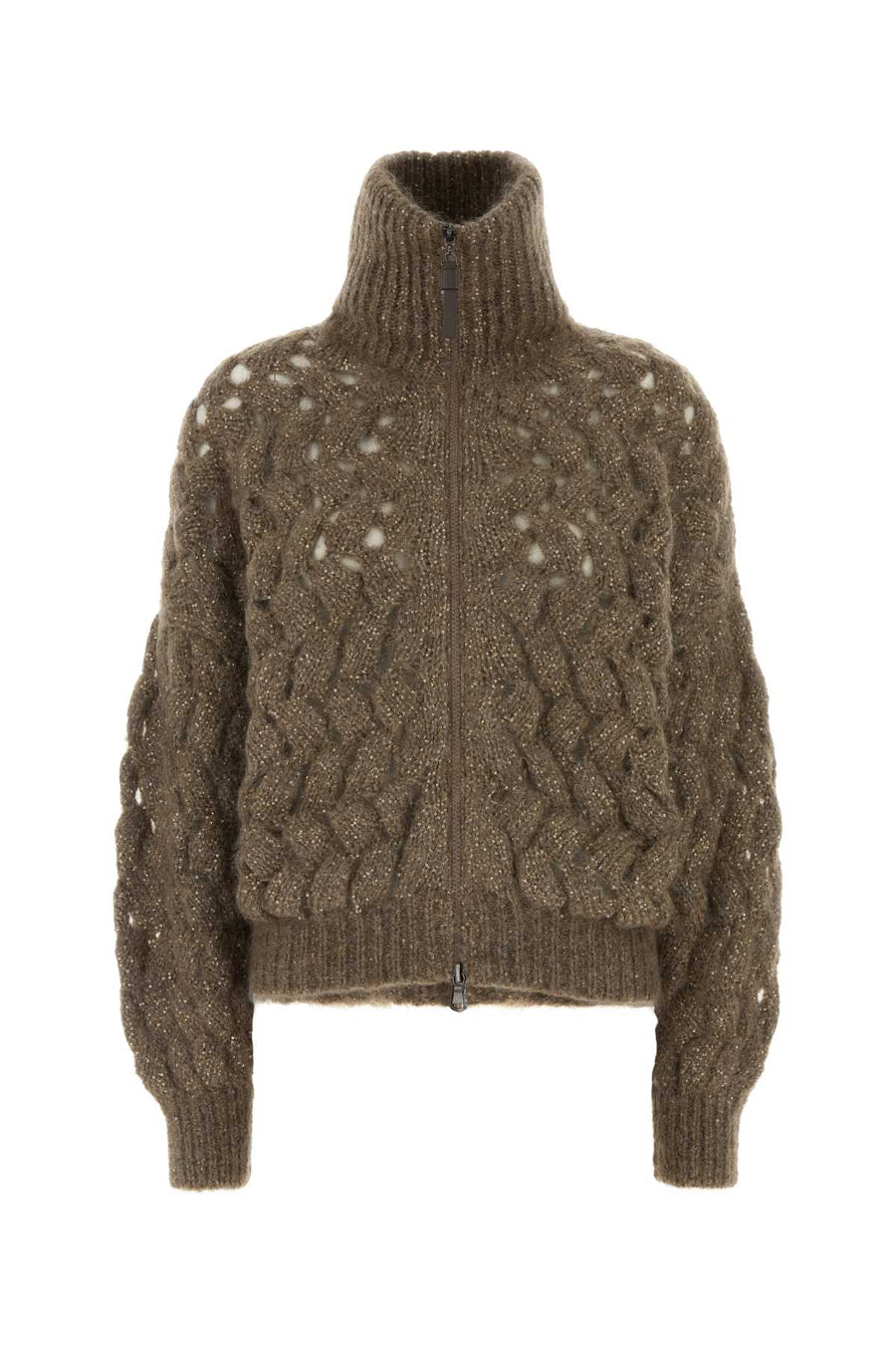 Brunello Cucinelli 54% Mohair sweater in beige