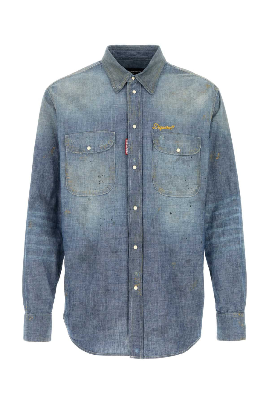 Dsquared2 Vintage 100% Cotton denim shirt in navy