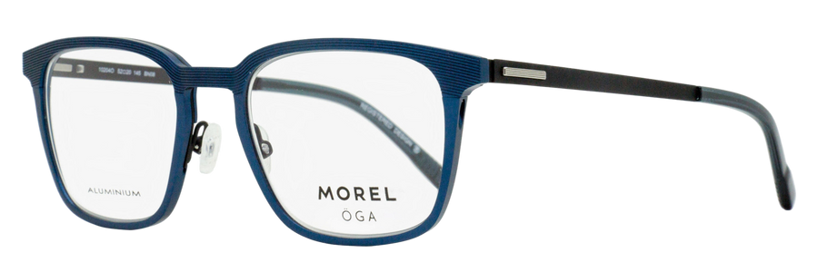 Morel Oga Arvika Eyeglasses 10204o Bn08 Blue-Black 52mm Blue/black Aluminum/plastic (acetate)