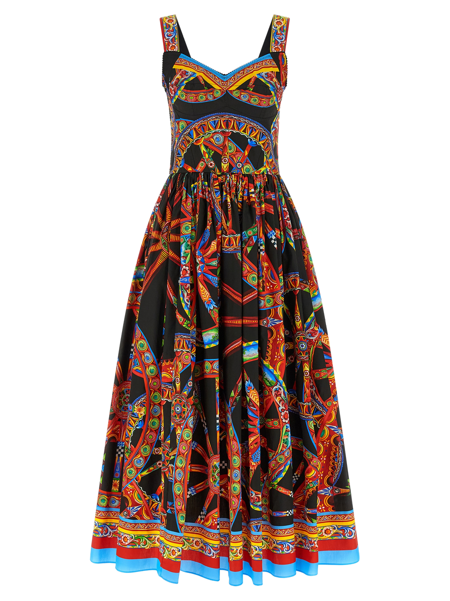 Dolce & Gabbana 100% cotton dress in black