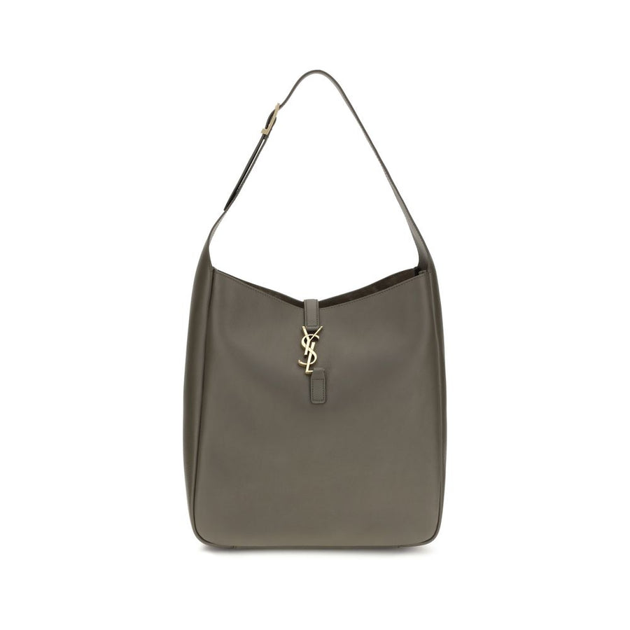 Saint Laurent 100% Calf Leather Bos Taurus shoulder bag in gray