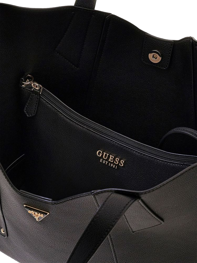 Guess 100% Polyurethane tote bag in black