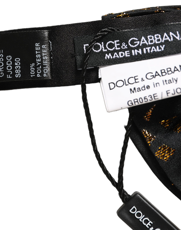 Dolce & Gabbana 100% Silk bow tie in black