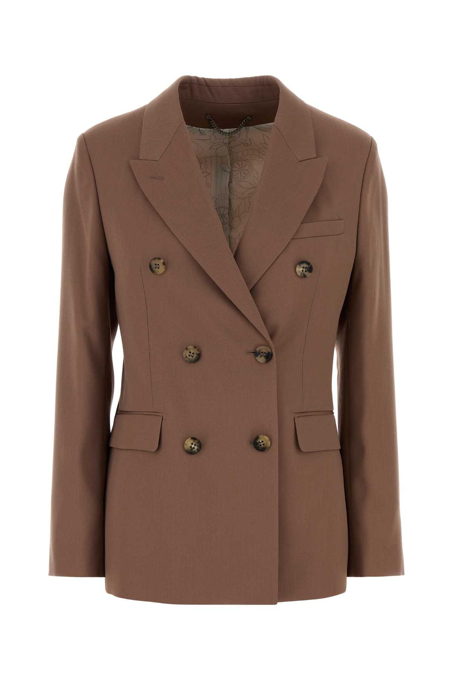 Antiqued Pink Wool Blazer Bronzepink Giacche E Gilet