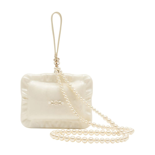 Simone Rocha Faux leather crossbody bag in ivory