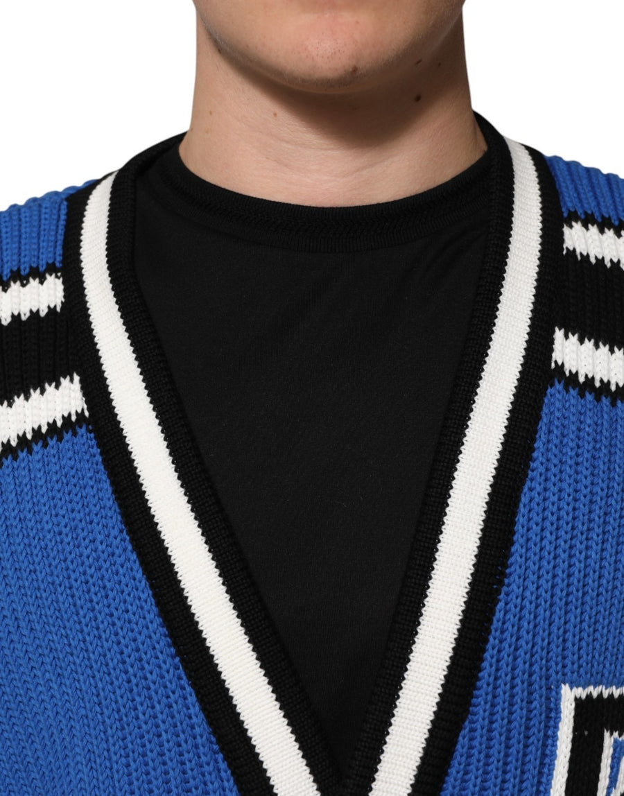 Dolce & Gabbana 100% Cotton cardigan in blue