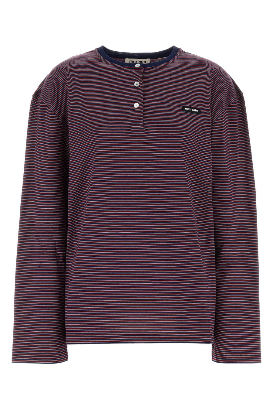 Miu Miu 100% Cotton t-shirt in navy