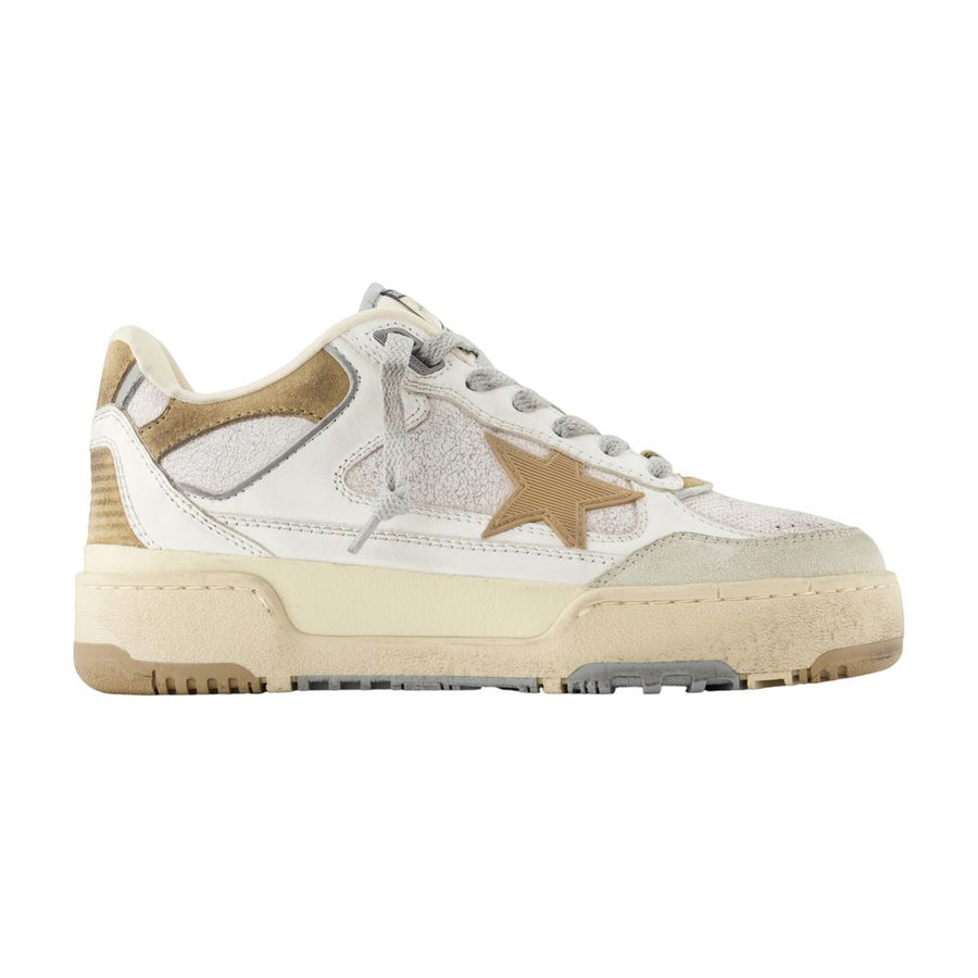 Golden Goose Deluxe Brand cowhide sneaker in beige