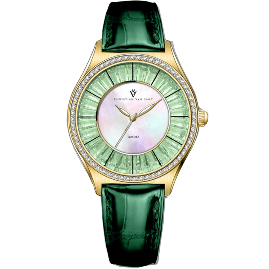 Christian Van Sant Stainless steel case watch in gold