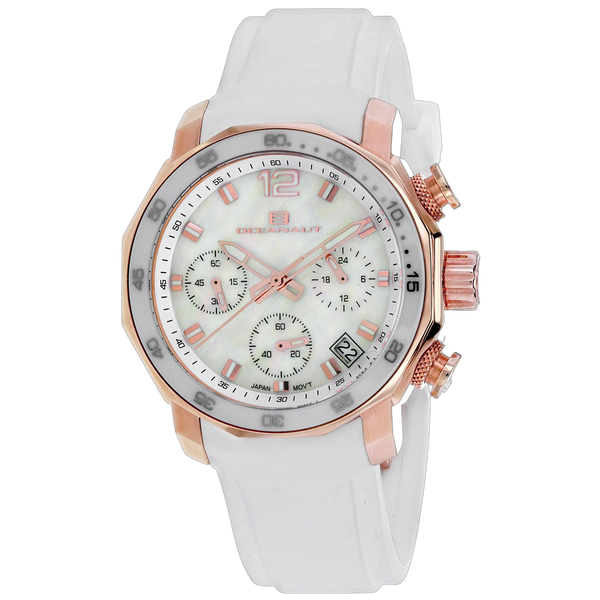 Oceanaut Stainless steel case watch in white