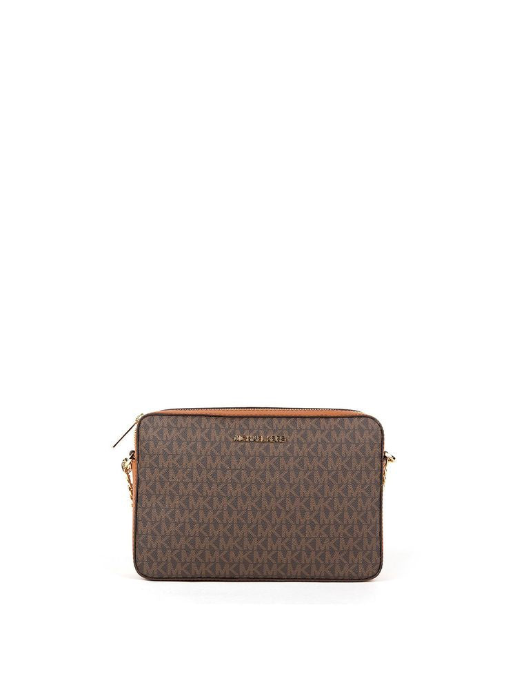Michael Kors 89.4% Coated Canvas crossbody bag in brown