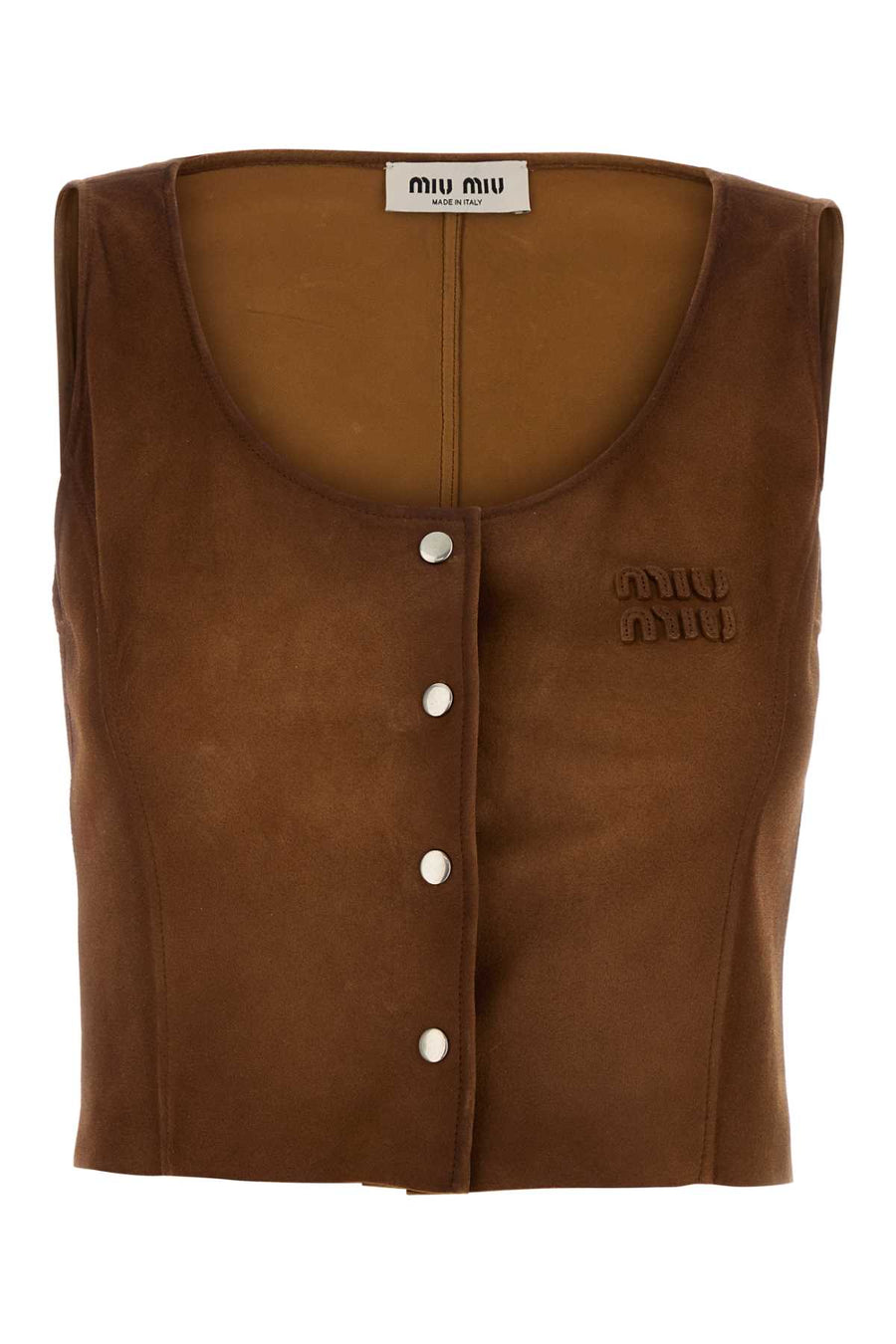 Brown Suede Top Cognac Exterior: Lamb Maglie