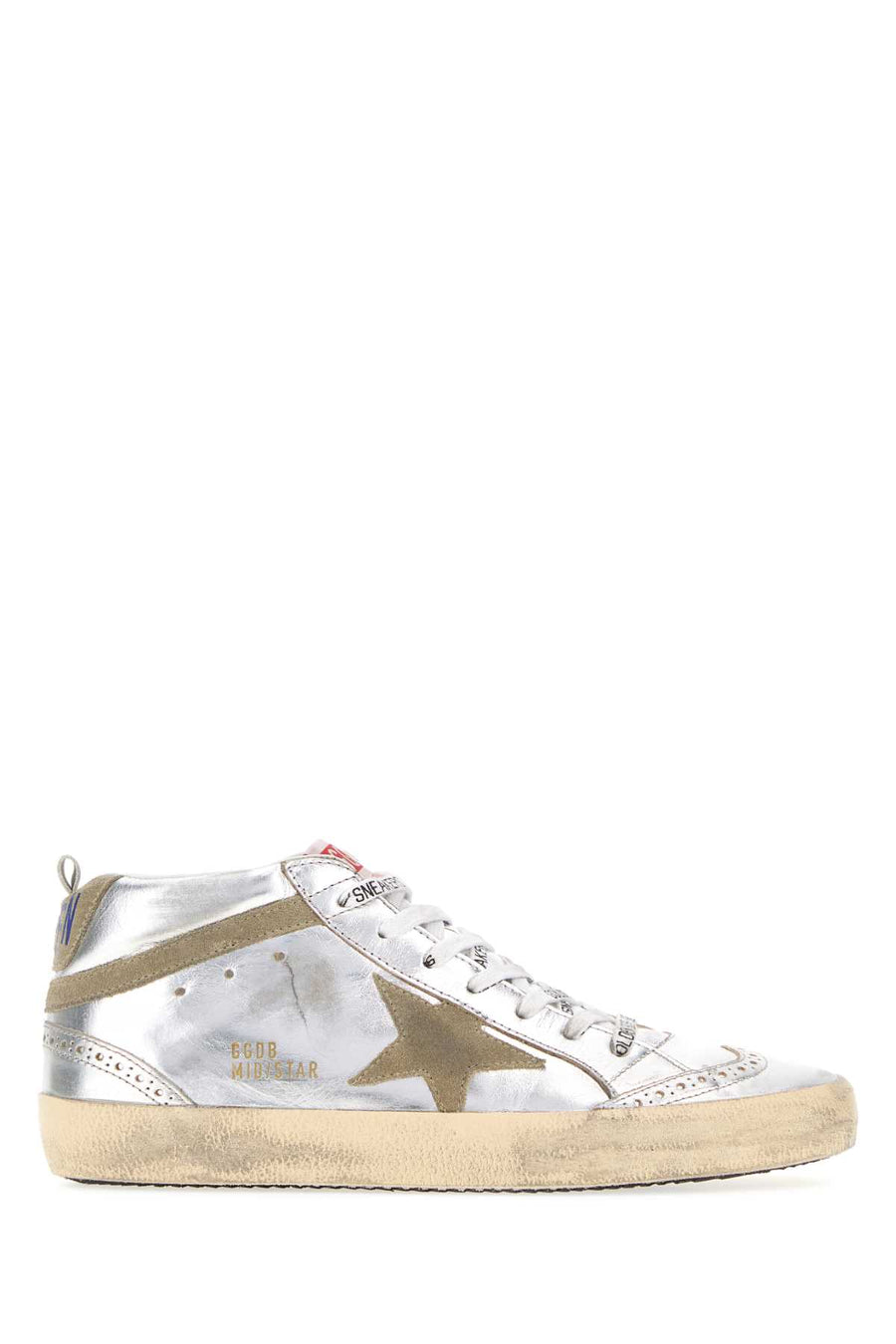 Golden Goose Deluxe Brand Exterior: 100% Leather; Interior: 100% Leather sneaker in silver