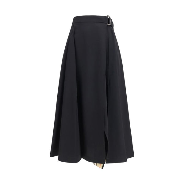 Burberry 100% Merino Wool skirt in black