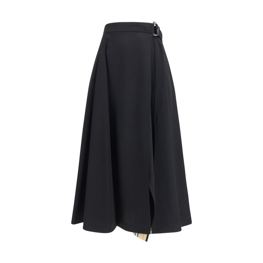 Burberry 100% Merino Wool skirt in black