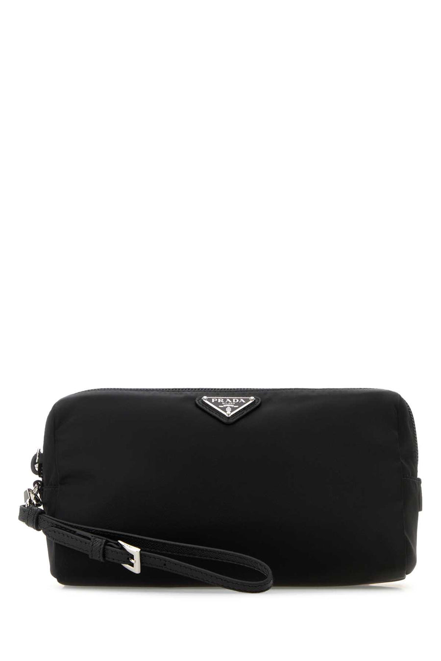 Prada 100% Recycled Polyamide travel wallet in black