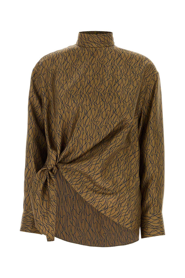 Ferragamo Sosenenali Exterior: 100% Silk dress in beige