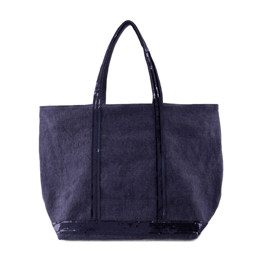 Vanessa Bruno linen tote bag in navy
