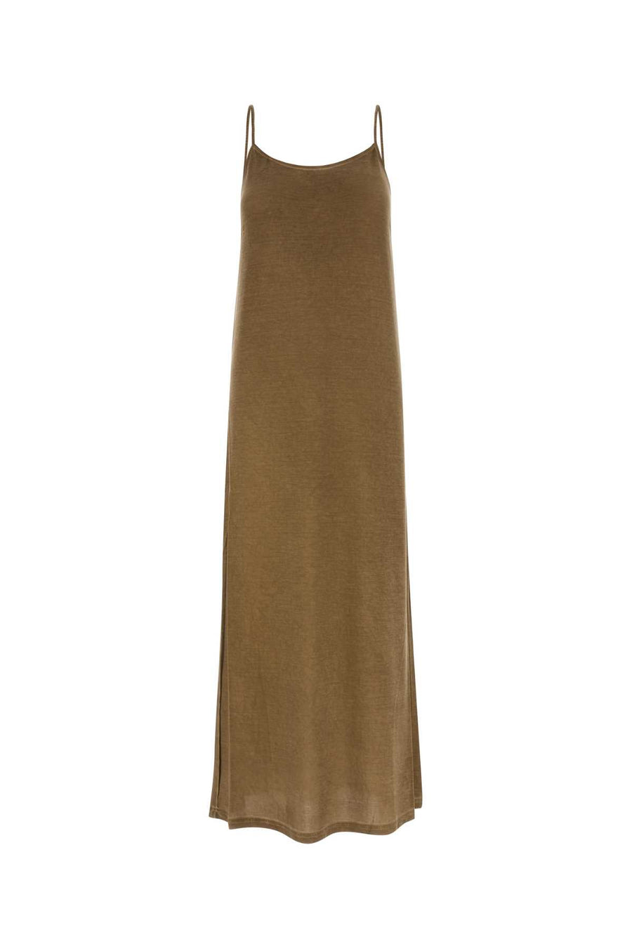 Camel Stretch Modal Daya Dress Tan Exterior: Elastane Abiti