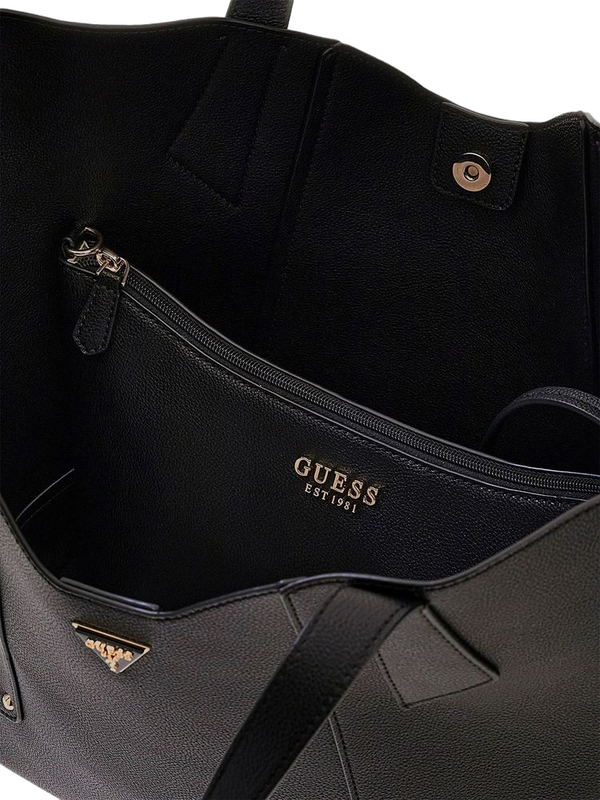 Guess 100% Polyurethane tote bag in black