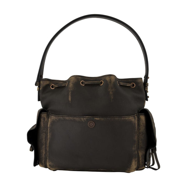 Acne Studios Calfskin crossbody bag in brown