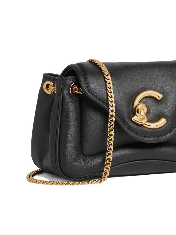 Coccinelle Cowhide shoulder bag in black