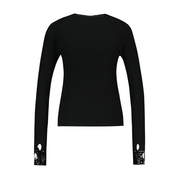 Courreges Wool cardigan in black