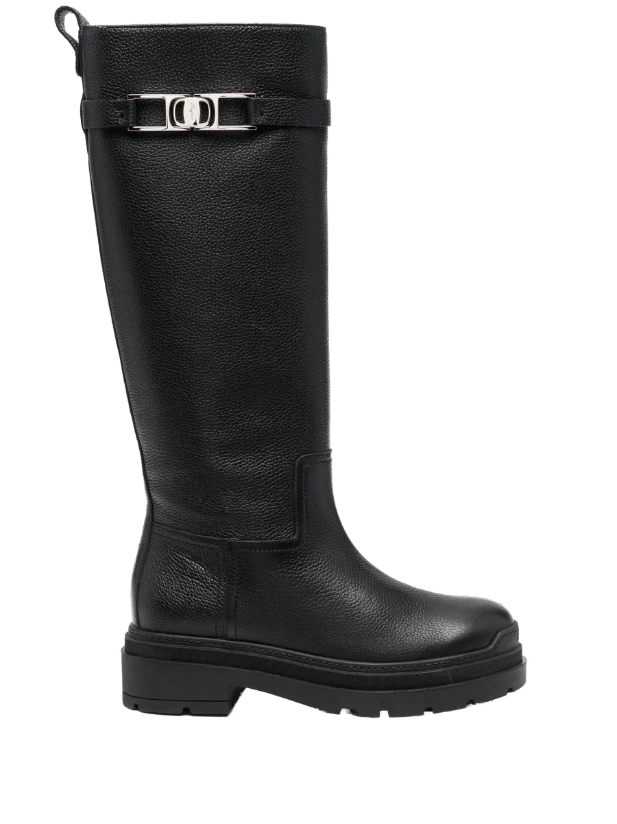 Ferragamo Calf leather boots in black