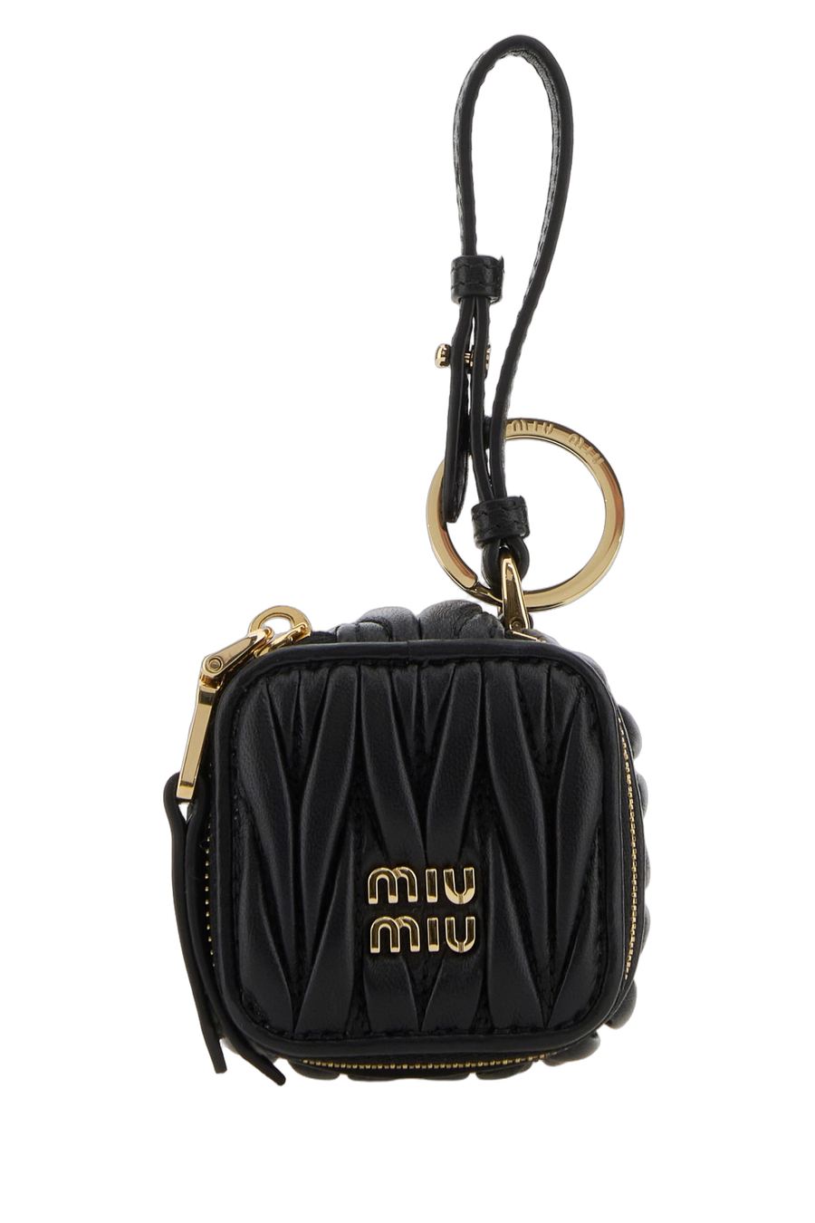 Miu Miu Lambskin leather coin purse in black