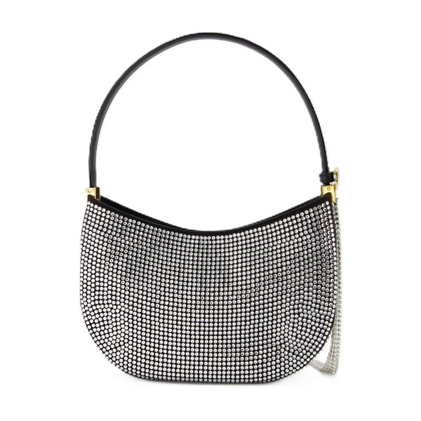 Magda Butrym Crystal strass hobo bag in black