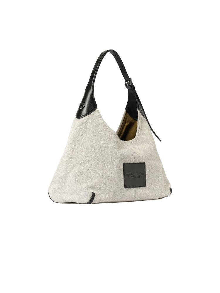 Marc Jacobs 72% Cotton shoulder bag in gray