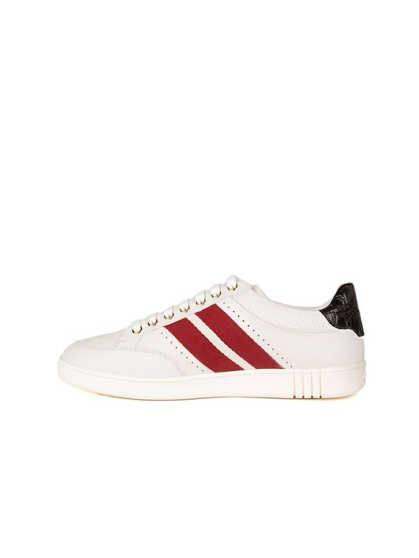 Bally Leather upper sneaker in white