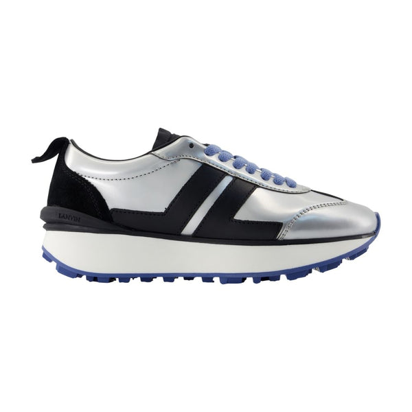 Lanvin Calfskin sneaker in silver