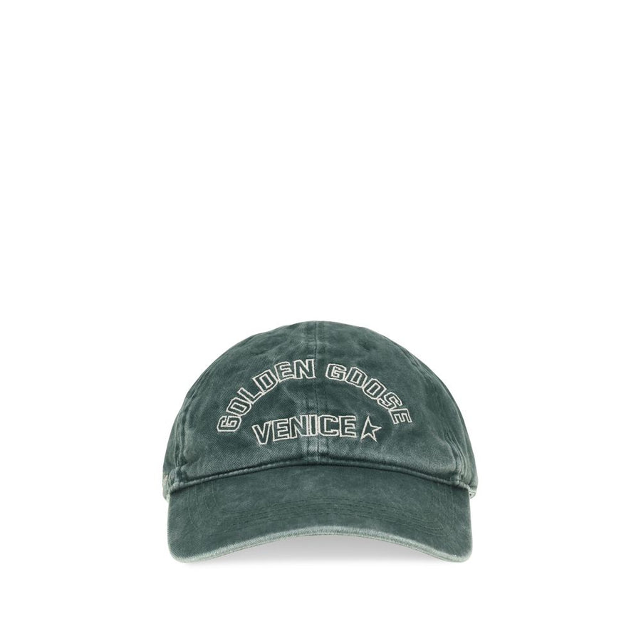 Golden Goose GOGUP02837P00261835980BB 100% Cotton baseball cap in green