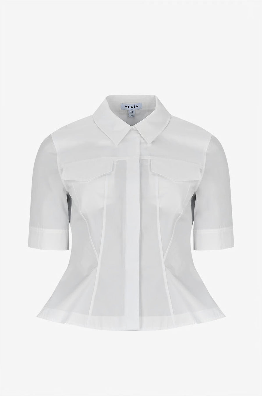 Maison AlaïA Cotton blouse in white