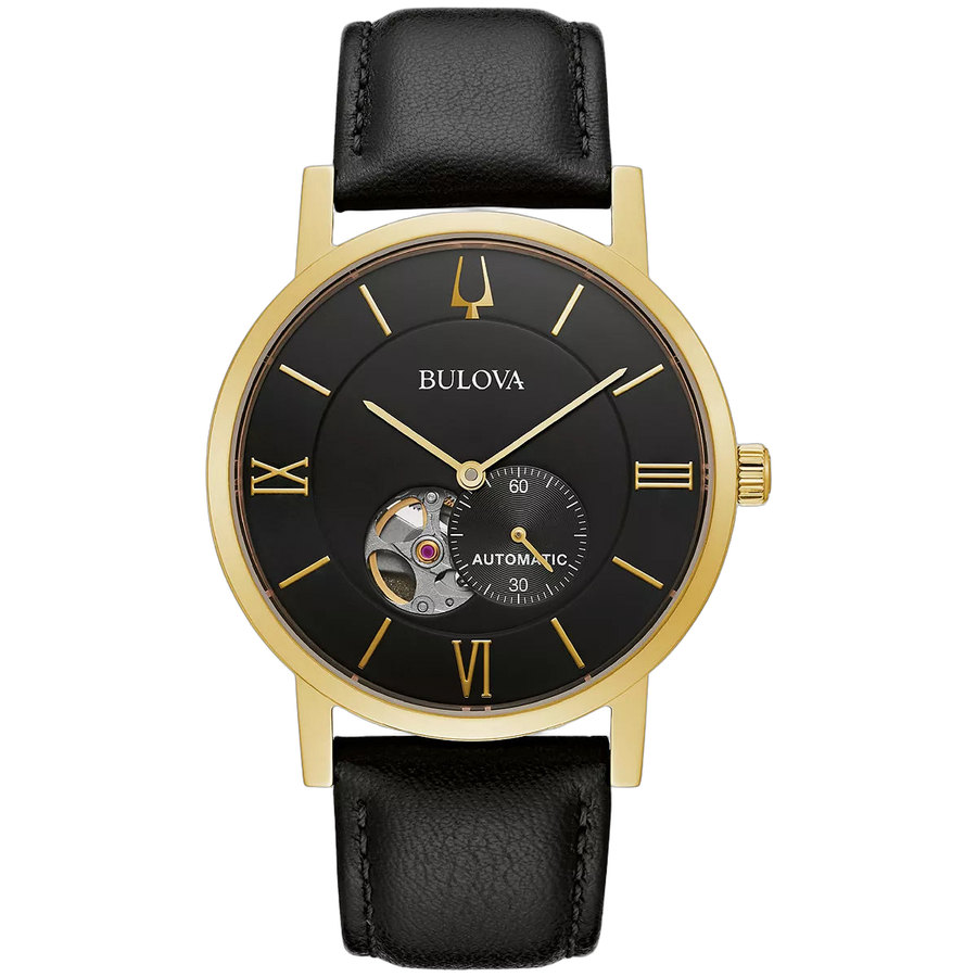 Bulova Stainless steel case watch in black