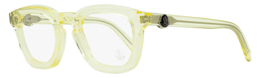 Moncler Thick Rimmed Eyeglasses Ml5195 057 Light Amber 48mm Plastic (acetate)