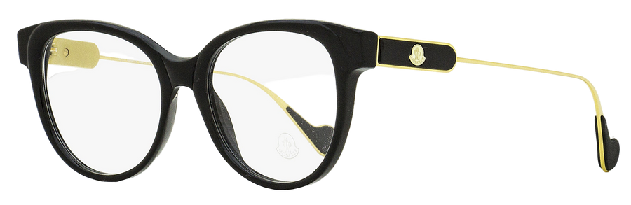 Moncler Pantos Eyeglasses Ml5056 001 Black-Gold 53mm 5056 Black/gold Plastic (acetate)/metal