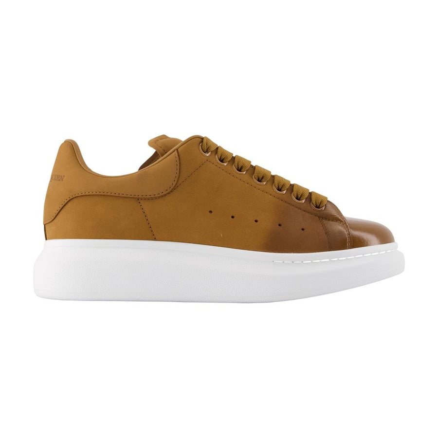 Alexander McQueen calfskin sneaker in brown