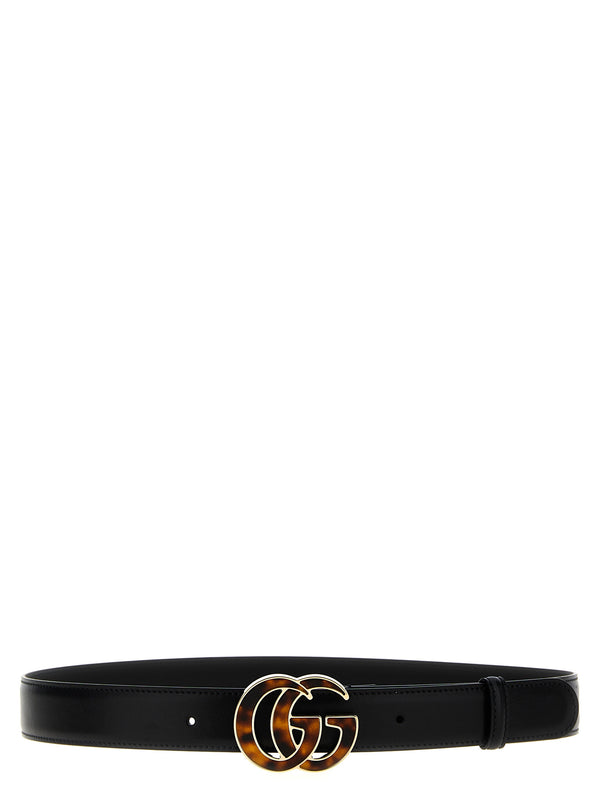 Gucci 100% calfskin leather belt in black