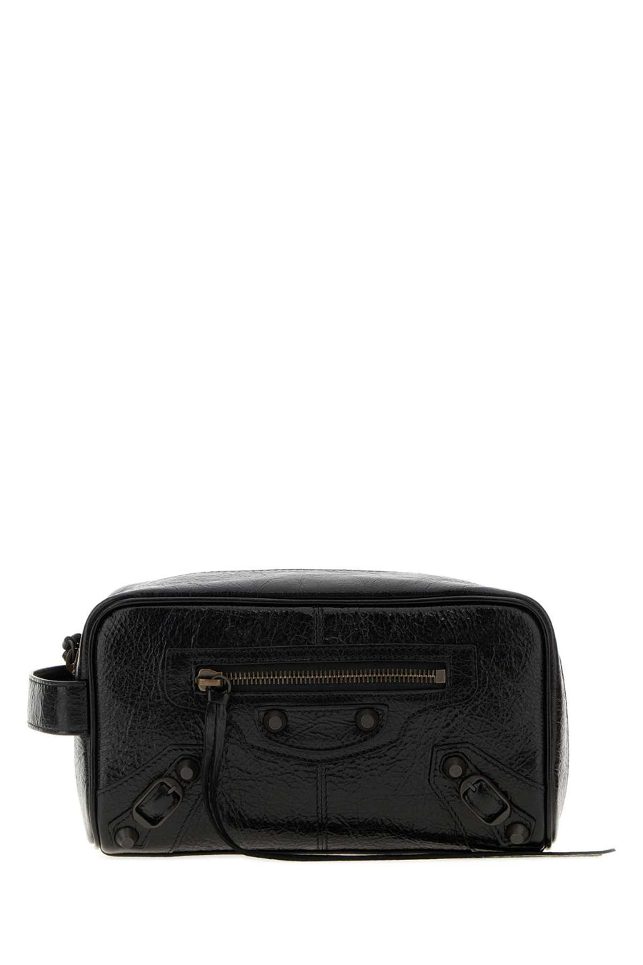Balenciaga City 100% Lamb travel wallet in black