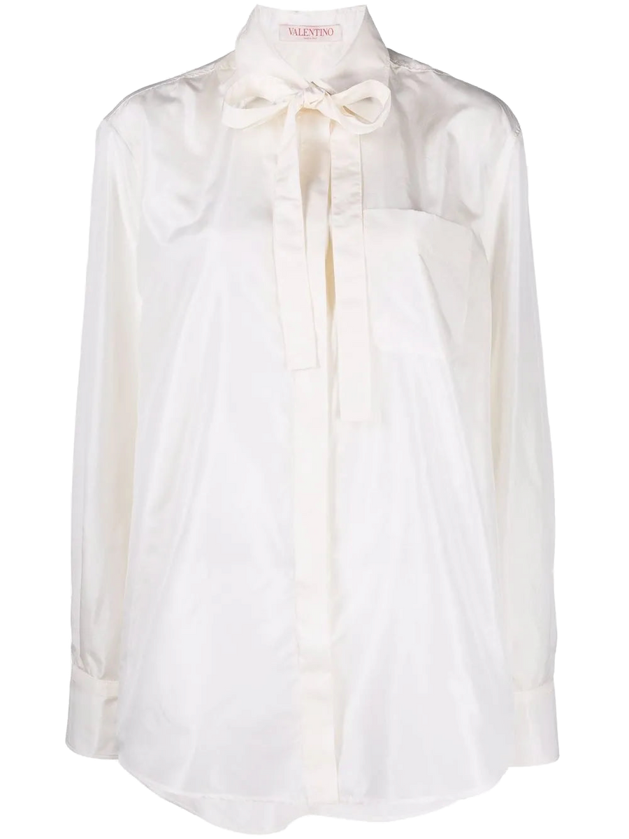 Valentino silk shirt in white