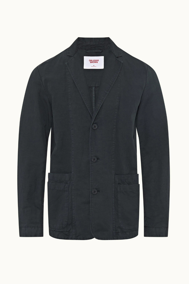 Orlebar Brown 40% Linen blazer in black
