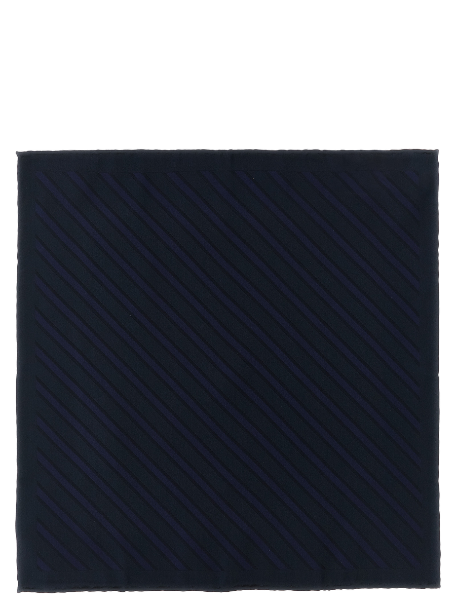 Blue Silk Pocket Square Accessory