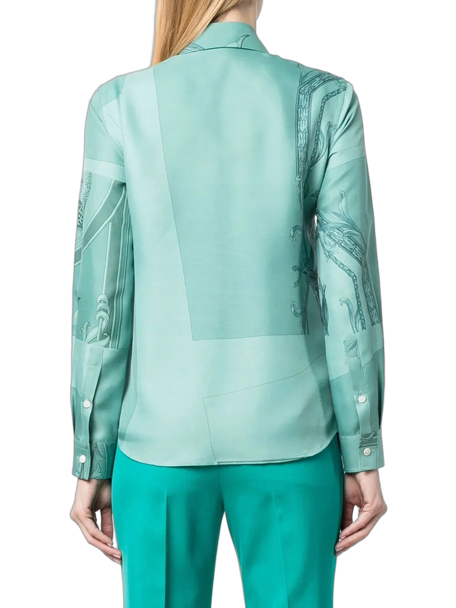 Ferragamo shirt in green
