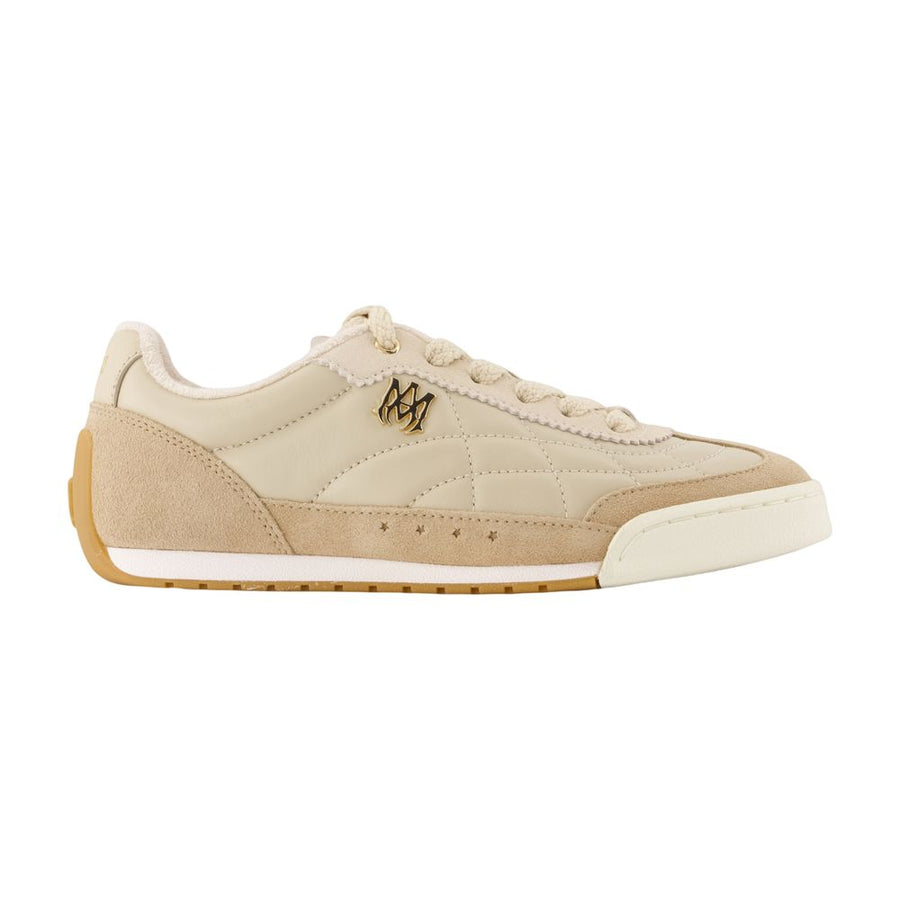 Amiri Calfskin leather sneaker in beige