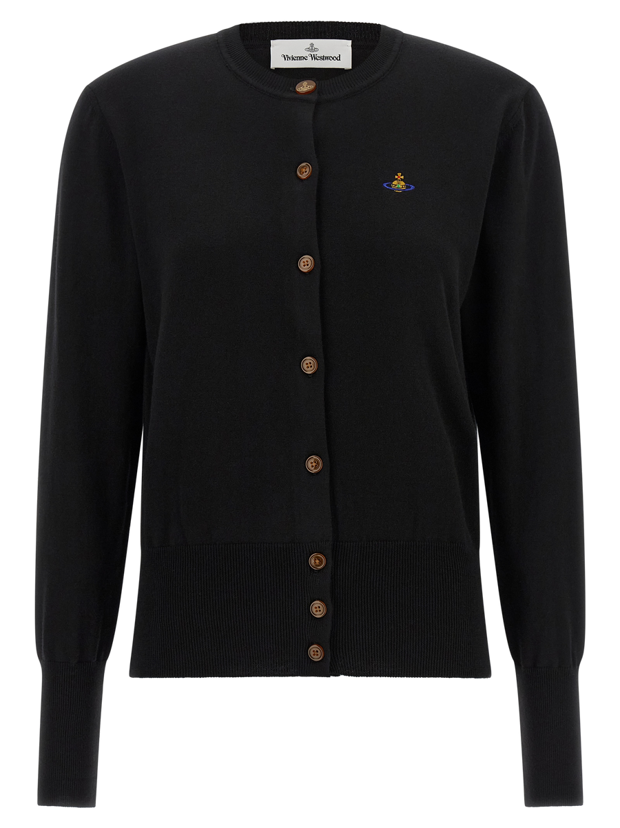 Vivienne Westwood 85% cotton cardigan in black