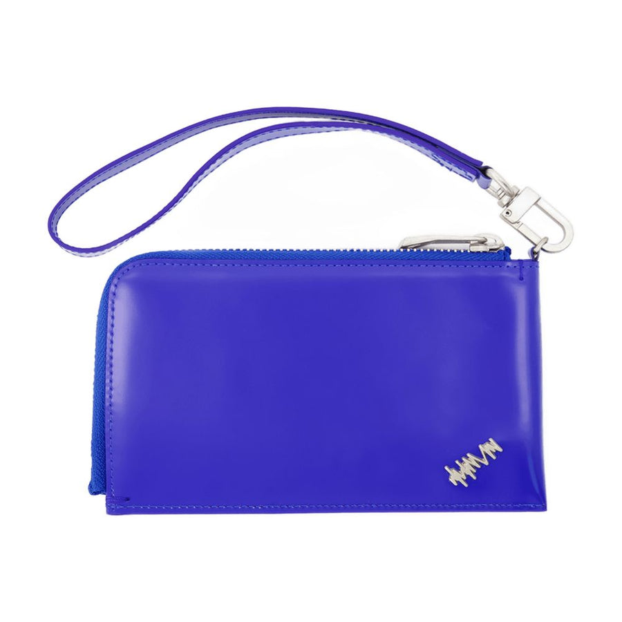 Ader Error calfskin wallet in blue