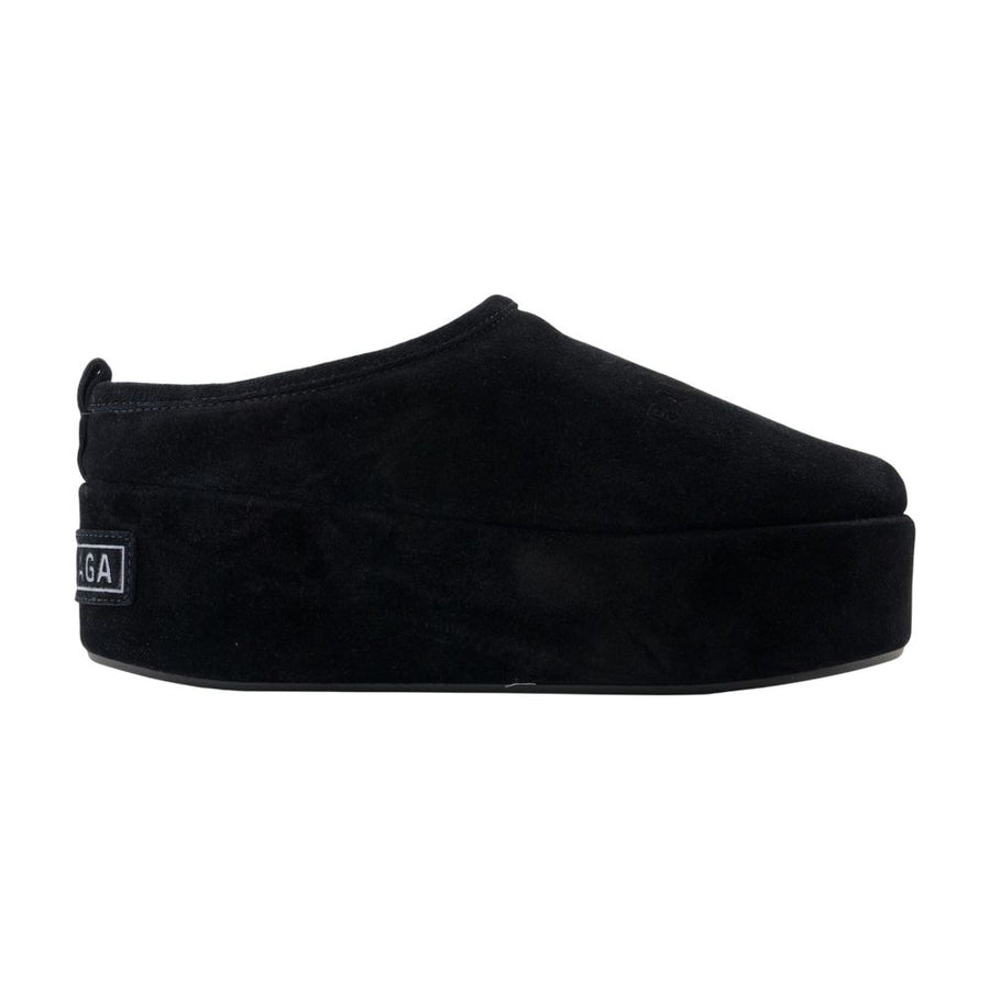 Balenciaga calfskin slipper in black