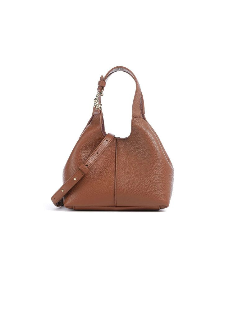 Coccinelle Handbag Cognac Grained Leather Bags / Handbags